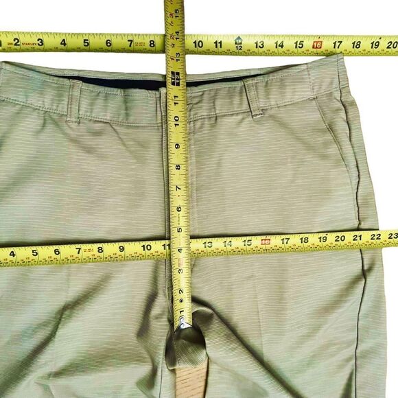 Pebble Beach Golf Tan Silicone Logo Flat Front Packets Men’s Shorts Sz 36x9 NWOT - Picture 6 of 9